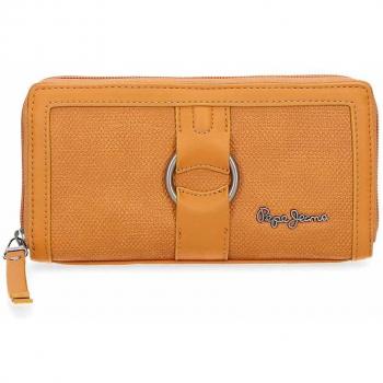 Pepe Jeans Daphne Cartera Amarillo 18x10x2 cms Piel Sintética