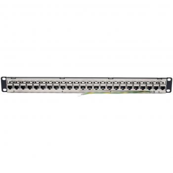 Tripp Lite 24-Port Cat6a Shielded Feedthrough Patch Panel RJ45 Ethernet TAA N254-024-SH-6A