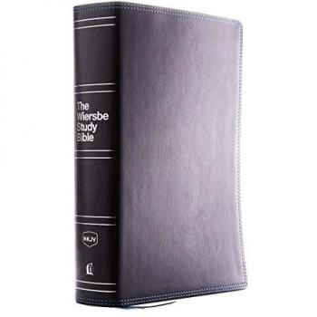 Wiersbe NKJV Study Bible Leathersoft Black Comfort Print with Red Letter Edition