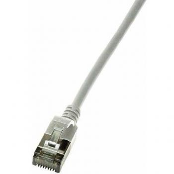 LogiLink Slim U/FTP cable de red Gris 1 m Cat6a U/FTP (STP)