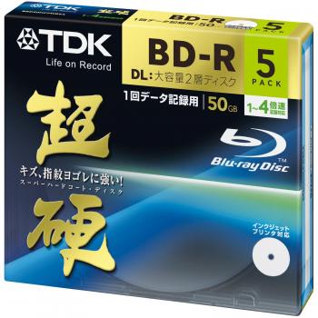 TDK Blu-ray BD-R Disk for PC Data | Super Hard Coating Surface | 50GB