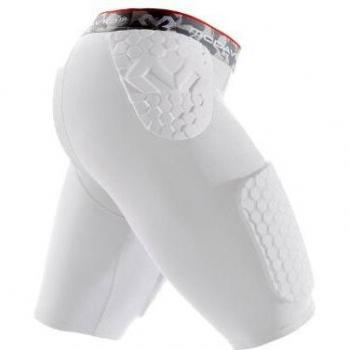 McDavid Hex Thudd, Pantalones Cortos de Baloncesto para Hombre, Blanco, S