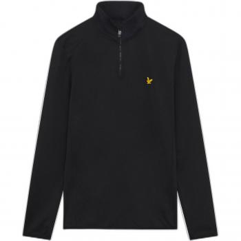 Lyle & Scott Men's Golf Technical 1/4 Zip Midlayer - Black - Extra Small (XS)