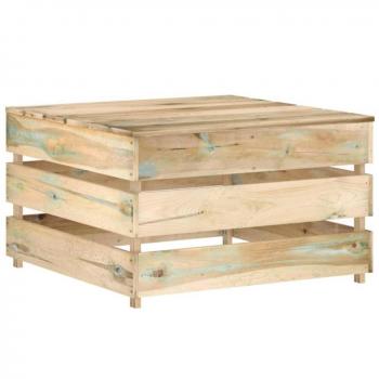Mesa de jardín de palet en madera de pino impregnada