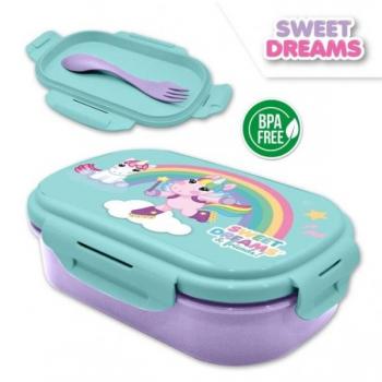 Sandwichera Rectangular con Cubierto Sweet Dreams & Friends