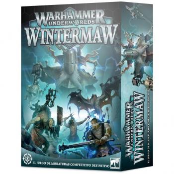 Warhammer Underworlds: Wintermaw - Juego de mesa estratégico, expansión para Warhammer Underworlds, incluye miniaturas detalladas y cartas de juego, ambientado en un entorno invernal