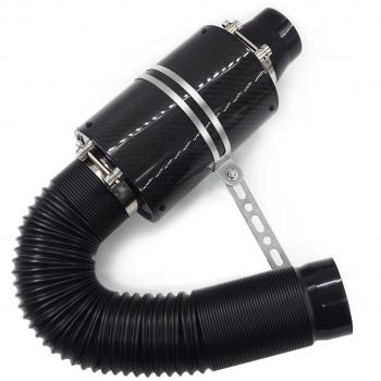 Mesllin- Tubo para toma de aire frío, 7,6 cm, fibra de carbono