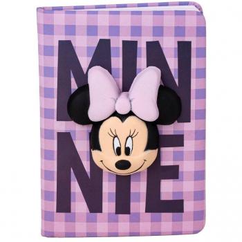 Cuaderno SQUISHY MINNIE LILAC - Licencia Oficial - Acolchado y Portátil - Uso Escolar - CERDÁ LIFE'S LITTLE MOMENTS