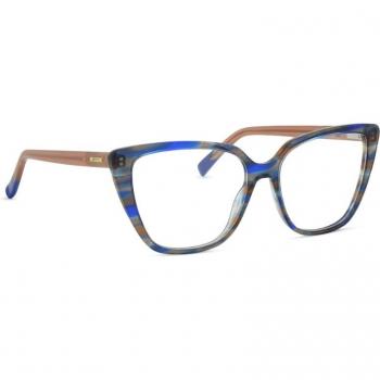 Missoni Cat Eye Acetate Prescription Glasses 54mm/15mm/145mm in Brown and Blue Green