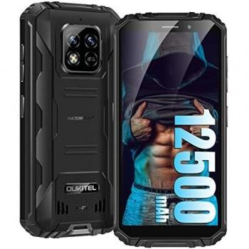 OUKITEL WP18 (2022) Teléfono Móvil Resistente 12500mAh, 5.93” HD+ Smartphone Todoterreno Libres, 4GB+32GB (Ampliable 1TB) Android 11 Movil Irrompible Robusto, 13MP+5MP, IP68, Dual SIM, Face ID/OTG/GPS