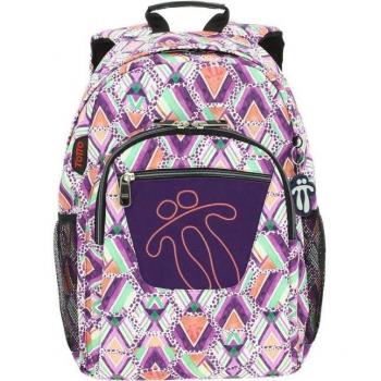 Mochila Escolar Totto Acuareles Adaptable a Carro - Blanco