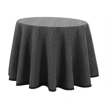 Falda para Mesa Camilla Riby Redonda 90 cm Gris - Mantel Decorativo Invierno - Tejido 50% Algodón y 50% Poliéster, Fabricado en España