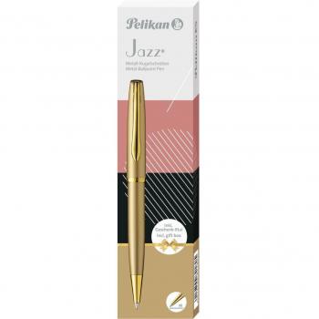 Bolígrafo Pelikan Jazz Noble Elegance K36 Oro con estuche, punta media