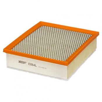 Filtro de aire HENGST FILTER E884L, compatible con vehículos Ford, alta eficiencia en filtración, diseño optimizado para un flujo de aire mejorado, fabricado con materiales de calidad que aseguran durabilidad y rendimiento