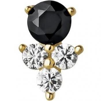 Piercing Earcandy Zair de plata bañado en oro 18k