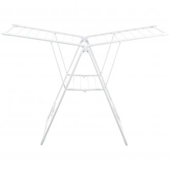 Amazon Basics - Tendedero de ropa, con alas - Blanco