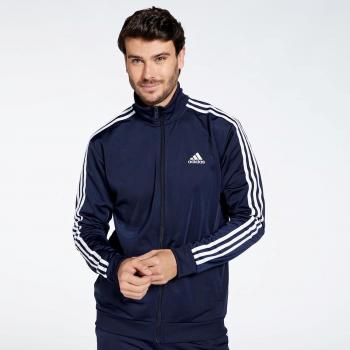 adidas Men's 3-Stripes Tracksuit, Dark Blue, Size S
