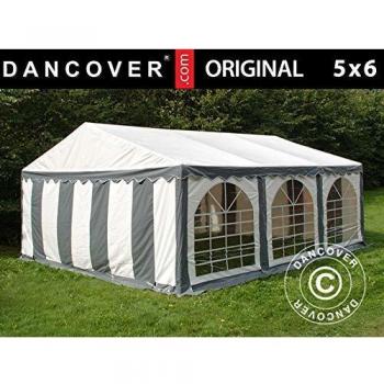 Carpa para Fiestas Dancover 5x6m PVC Original Gris/Blanco