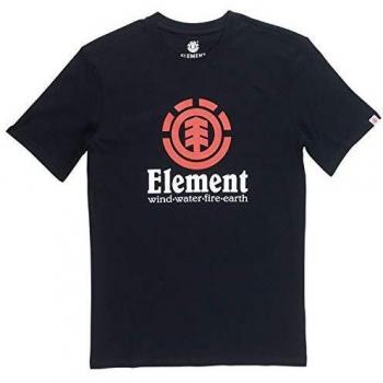 Element Vertical SS Boy Tees - Camiseta para niño negro 2 años
