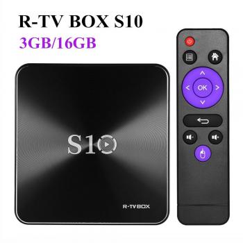 R-TV BOX S10 TV BOX 2017 Última Versión Android 7.1 Amlogic S912 DDR4 3G / 16G Octa Core Soporta 2.4G / 5G de Doble Banda WIFI 1000M LAN 4K 3D con Control Remoto