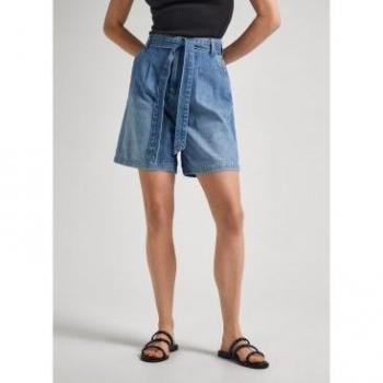 Shorts A-Line Uhw Vintage azul Pepe Jeans