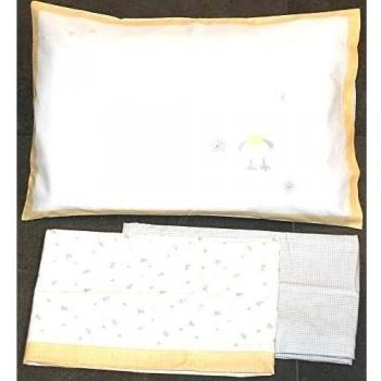 Juego de cama para cuna color amarillo ZUCCHI EASY CHIC