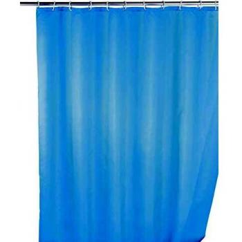 Cortina de Ducha Antimanchas 180x200 cm Azul Claro Lavable en Lavadora