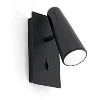 Aplique de Pared Orientable LED Negro Lao 4,5W 3000K