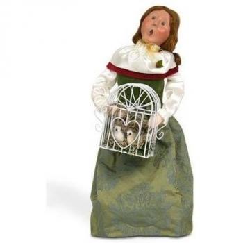 12 DÍAS de Papá Noel con: dos tórtolas figura decorativa de mujer