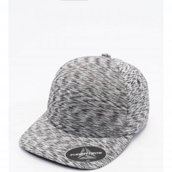 Flexfit Delta Unipanel Cap - Light Gray Melange Baseball Hat
