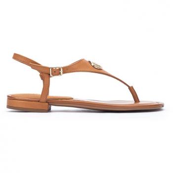 Sandalias planas de piel Martinelli Elysees 1561 Brandy 36 Cuero
