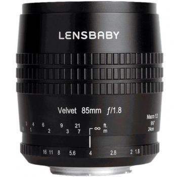 Lensbaby Velvet 85mm f/1.8 Black Lens for Nikon F