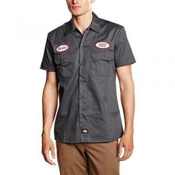Dickies Rotonda South - Camisa de manga corta Hombre, color Gris oscuro, talla X-Large