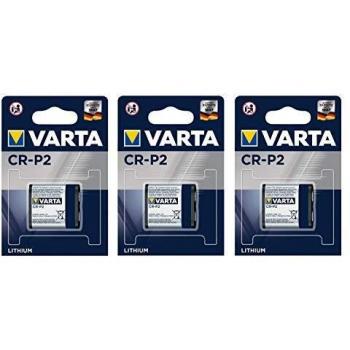 Varta Professional Lithium CR-P2 - Lote de 3 blísters de 1 pila de litio 