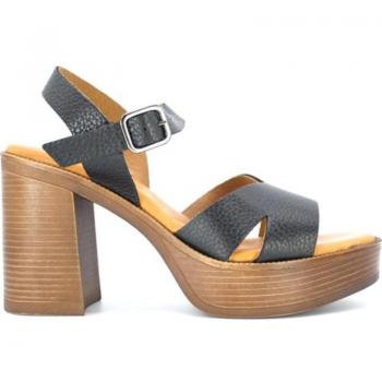 Sandalias y Chanclas para Mujer Rivera en color negro, modelo RIVERA SANDALIA TACON 921 NEGRO
