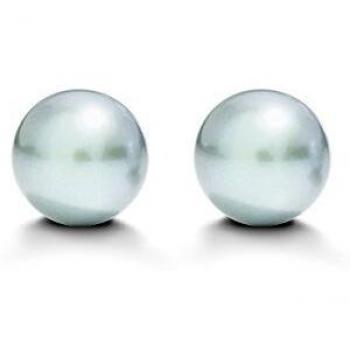 Salvini aretes de Oro Blanco Gris Perlas de 7 mm de Java 20049400