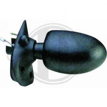 Espejo retrovisor DIEDERICHS 4480225, tipo: espejo retrovisor, características: diseño específico para vehículos, incluye soporte de montaje, acabado en negro, cristal convexo para mayor campo de visión