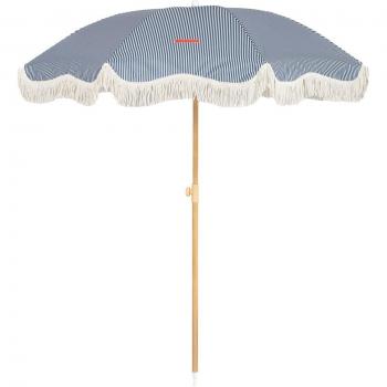 Sombrilla Flamingueo Retro Azul para Playa y Terraza con Protección UPF 50+