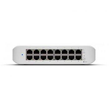 Ubiquiti UniFi Switch Lite 16 PoE (USW-Lite-16-POE) - Managed L2 Gigabit Ethernet (10/100/1000) with Power over Ethernet (PoE), White