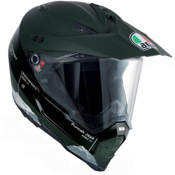 AGV Casco Moto AX-8 Dual Evo E05 Multi, Wild Frontier Military Green/blanco, XXS