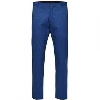 SELECTED HOMME Slhslim-mylologan Insig. Blue TRS B Noos, Pantalones de Traje para Hombre, Azul