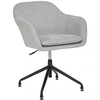 Sillón Giratorio Gris para Oficina en Hierro y Madera Atmosphera
