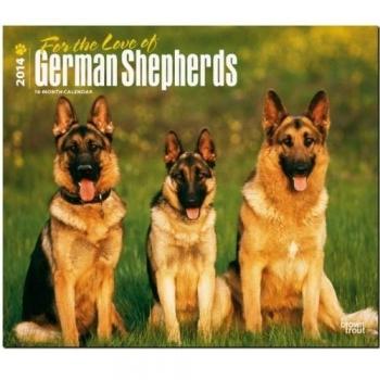 For the Love of German Shepherds 18-Month 2014 Calendar