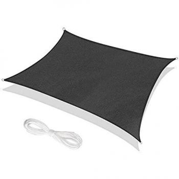 RATEL Toldo Vela 3 x 4 m, Rectángulo Toldos Exterior con 95% de Protección UV, Transpirable y Impermeable, Vela Sombra para Jardín, Patio, Pergola Decking
