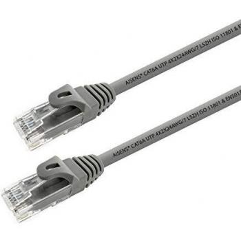 AISENS - A145-0330 Cable de Red latiguillo RJ45 LSZH Cat.6a 500 MHz utp awg24, Gris, 10m