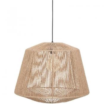 Lámpara colgante Jily de metal y papel en color beige - Diámetro 48 cm