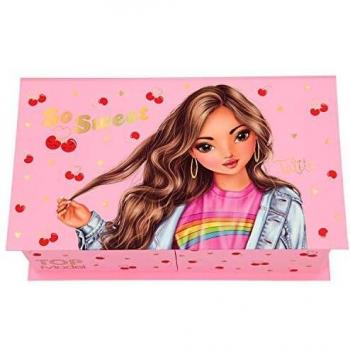 Depesche Joyero con Espejo TOPModel Cherry Bomb, Rosa, 20,3 x 11,8 x 7,3 cm Aprox.