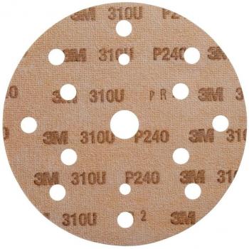 3M Hookit Disco 310U, 150 mm, Con 15 Agujeros