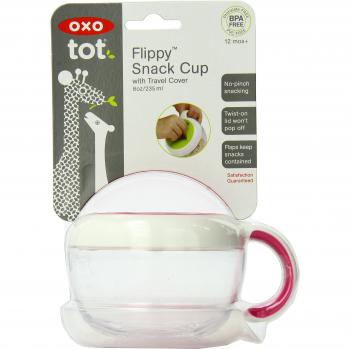 OXO Tot - Vaso con tapa para aperitivos, color rosa