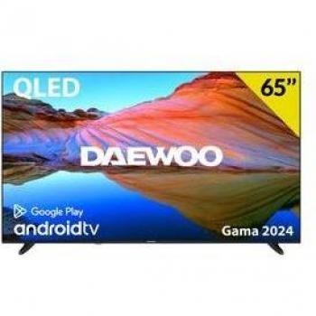 Televisor Daewoo 65DM73QA1 Smart TV 65 QLED 4K UHD Android 11 Control por Voz E Negro